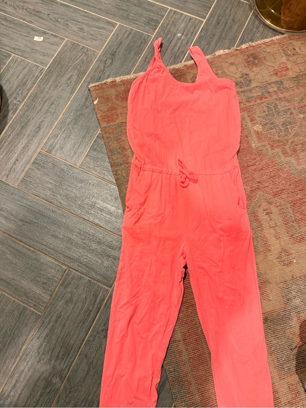 Frank & Eileen Coral Sleeveless xs One-Piece Jumpsuit